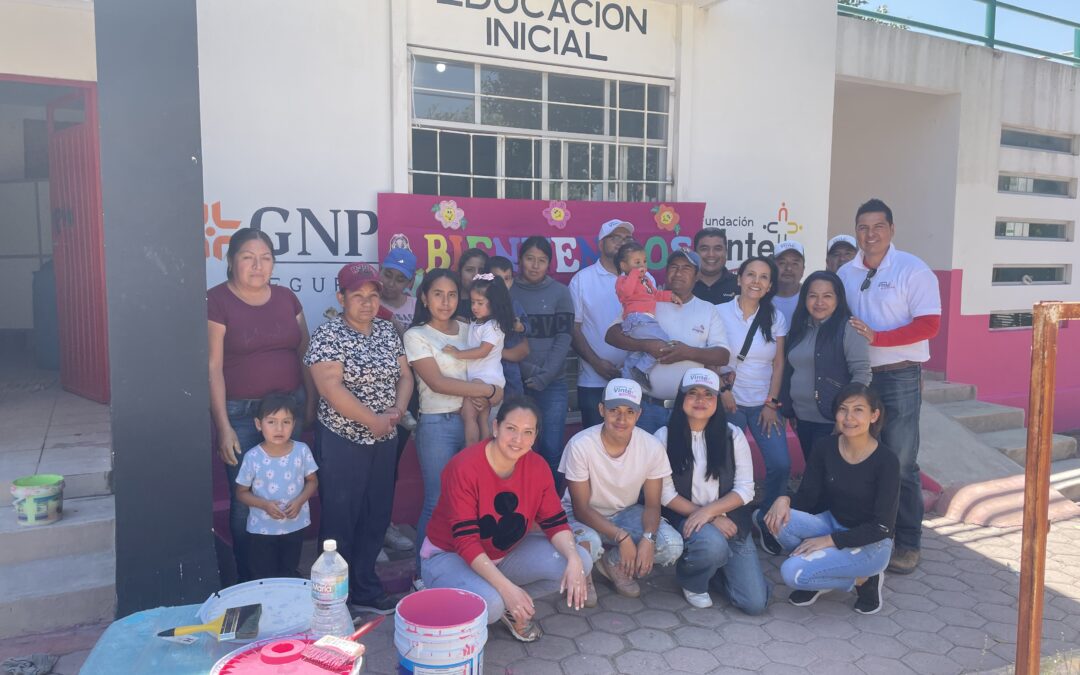 GNP y Fundación Vinte Renuevan Centro Educativo Inicial CONAFE en Jornada Solidaria